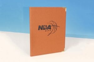 Popup Image: Imitation Basketball Vinyl Menu Cover