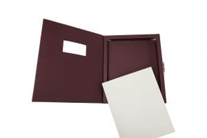 Opened Turned Edge Presentation Box & Book